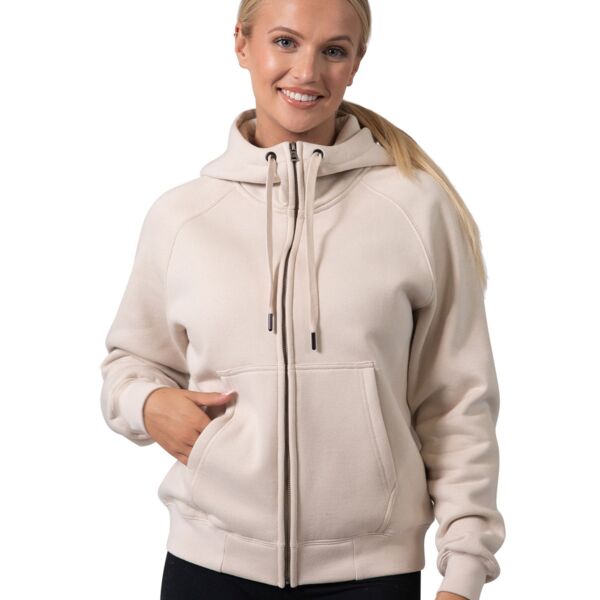 Womens/Junior' Cotton Care Kangaroo Pocket Zipper Hoodie Thumbnail